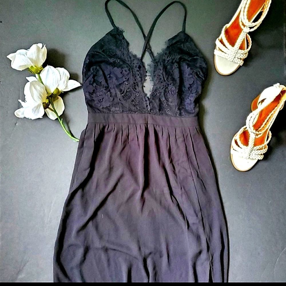 Tobi Black Maxi Dress